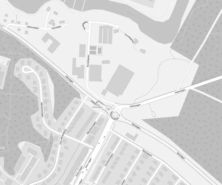Karta som visar Tranås Rostfria på Rundelgatan 2 i Tranås